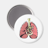 大きなピンクの肺 マグネット (正面/裏面)