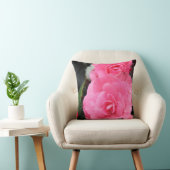 大きなピンクの花を春の日のポスター クッション (椅子)