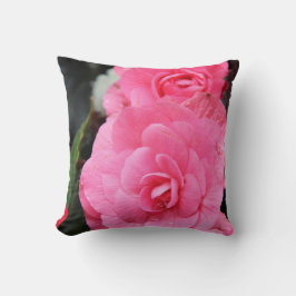 大きなピンクの花を春の日のポスター クッション