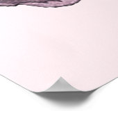 大きなピンクの花 ヴィンテージアートポスター ポスター (角)