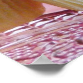 大きなピンクカップケーキ ポスター (角)