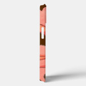 大きなピンク色の花と深い赤 Case-Mate iPhoneケース (裏面 / 右)