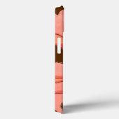 大きなピンク色の花と深い赤 Case-Mate iPhoneケース (裏面 / 右)