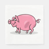 大きなピンク豚 スタンダードランチョンナプキン (正面)