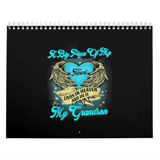 大きなピース私のハートライブ天国彼は私の孫 カレンダー (カバー)