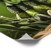 大きなファンタジー獣のポートレート | AIアートポスター ポスター (角)