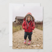 大きなフォトブラシスクリプトメリークリスマス シーズンカード (裏面)