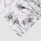 大きなフランスのスクリプトワイルドフラワードラゴンフライ 薄葉紙 (詳細)