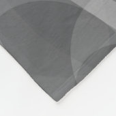 大きなフリースブランケットモダン、抽象芸術、グレー フリースブランケット (角)