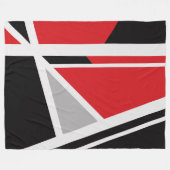 大きなフリースブランケットモダン、抽象芸術、幾何学的、 フリースブランケット (正面(横))