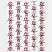 大きなフリースブランケットユリとヤギ。 フリースブランケット (正面)