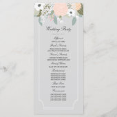 大きなフローラ結婚式 プログラム (裏面)