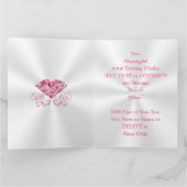 大きなフローラ、パーソナライズされた誕生日カード カード (内部)