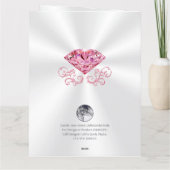 大きなフローラ、パーソナライズされた誕生日カード カード (裏面)