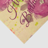 大きなブルゴーニュのバラ花 薄葉紙 (詳細)