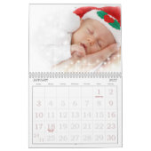 大きなプリントパーソナライズされたカレンダー カレンダー (1月 2027)