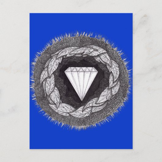大きなプレッシャーの中で形成されたダイヤモンド ポストカード (正面)