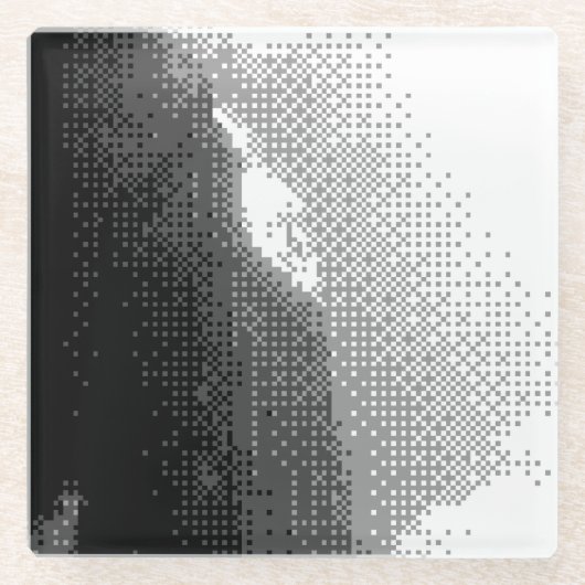 大きなベン ガラスコースター (正面)