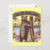 大きなベーアシガーラベル ポストカード (正面/裏面)