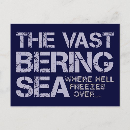 大きなベーリング海… ポストカード (正面)