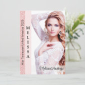 大きなページアントのオートグラフカード | バラ金ゴールド赤面 (スタンド正面)