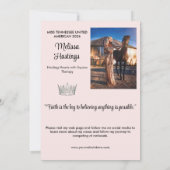 大きなページアントのオートグラフカード | バラ金ゴールド赤面 (裏面)