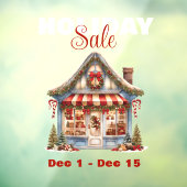 大きなホリデーセール クリスマスショップ ウィンドウサイン (シート3)