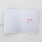 大きなボーブルレッド/ブルーカードのクリスマスの輝き シーズンカード (内部)