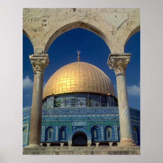 大きなポスター「Dome of the rock, Jerusalem」 ポスター (正面)