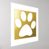 大きなポープリントパターンベッドルームギフトデコークラス 箔ポスター (レイダウン)