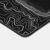 大きなマウスパッドマット地形図線の輪郭 デスクマット (コーナー)