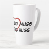 大きなマグカップと大きな抱擁 カフェラテマグ (右アングル)