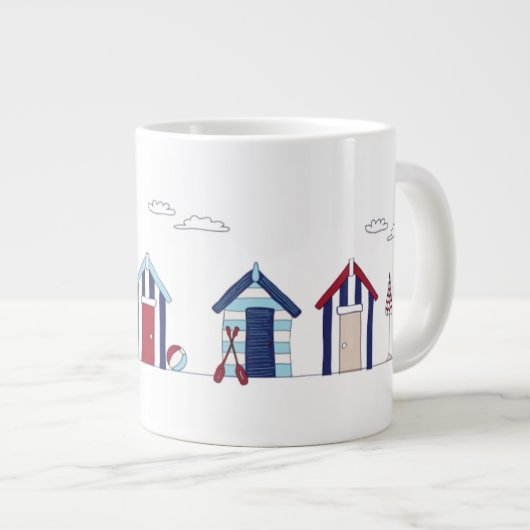 大きなマグカップ - ビーチハウス ジャンボコーヒーマグカップ (正面右)
