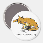 大きなマグネット(丸い子猫ロゴ) マグネット (正面/裏面)