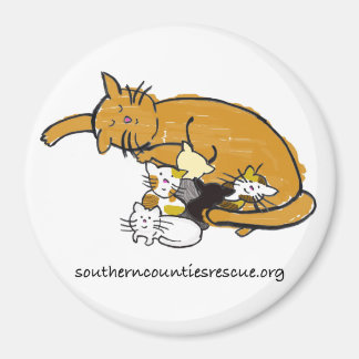 大きなマグネット(丸い子猫ロゴ) マグネット