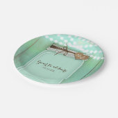 大きなメイスンジャー&ライツミント素朴ズ結婚 ペーパープレート (アングル)