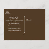 大きなメイソンジャー & バルコニー ラック ラスティック セーブ・ザ・デート 案内ポストカード (裏面)