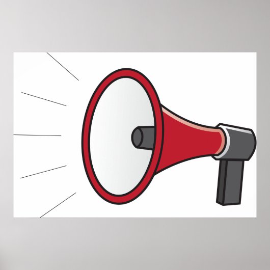 大きなメガホン ポスター (正面)