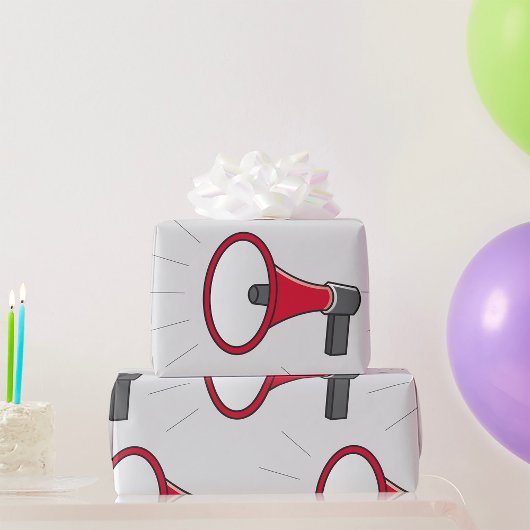 大きなメガホン ラッピングペーパー