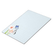 大きなメモ帳に蝶 ノートパッド (アングル)