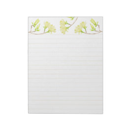 大きなメモ帳に黄色のMagnolias ノートパッド