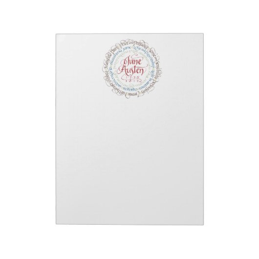 大きなメモ帳 – Jane Austen時代劇 – Vert. ノートパッド (回転)