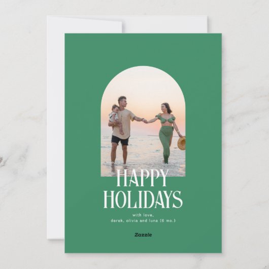 大きなメリーモダンアーチ写真 シーズンカード (裏面)