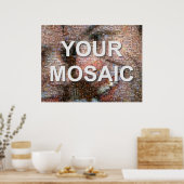 大きなモザイク(横) ポスター (キッチン)