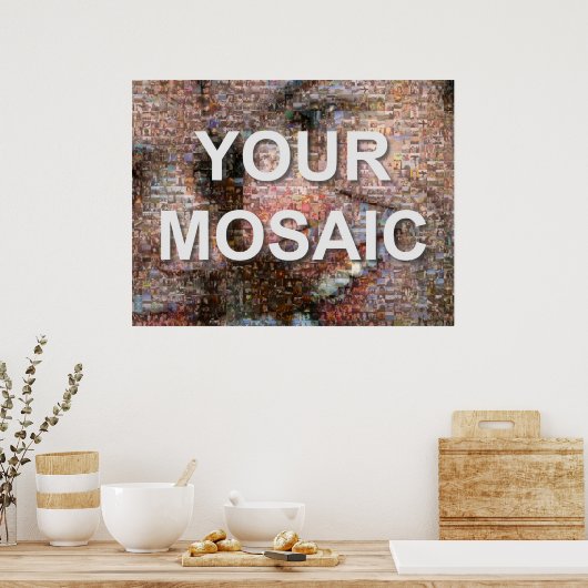 大きなモザイク（横） ポスター (キッチン)