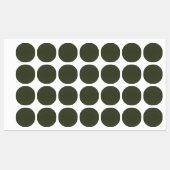 大きなモスグリーンのテクスチャ付き丸いステッカー – カスタム ラベル (シート)