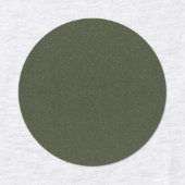 大きなモスグリーンのテクスチャ付き丸いステッカー – カスタム ラベル (デザイン2)