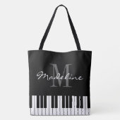 大きなモノグラムのショルダートートバッグとピアノ鍵 トートバッグ (裏面)