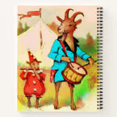 大きなヤギの小さなヤギミュージシャン ノートブック (裏面)