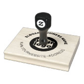 大きなラウンドビジネスカスタムロゴウェブサイト ラバースタンプ (スタンプ)